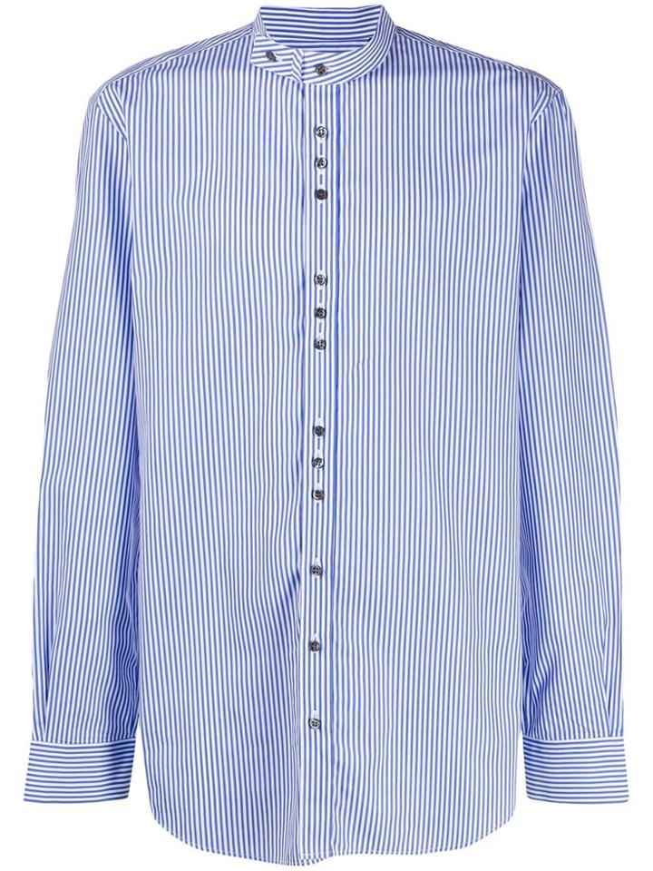 Joseph Jarvis Pinstriped Shirt - Blue