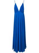 Jill Jill Stuart Draped Plunge Gown - Blue