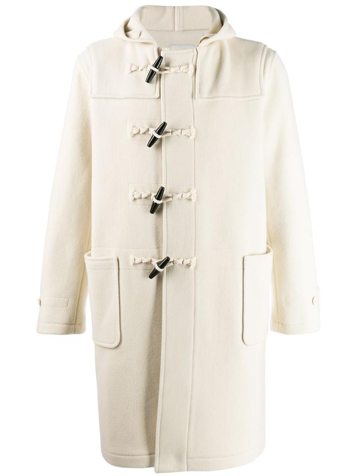 Sandro Paris Hooded Duffle Coat - White