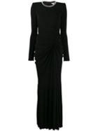 Alexander Mcqueen Crystal Rope Evening Dress - Black