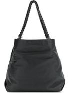 Mara Mac Leather Shoulder Bag - Grey