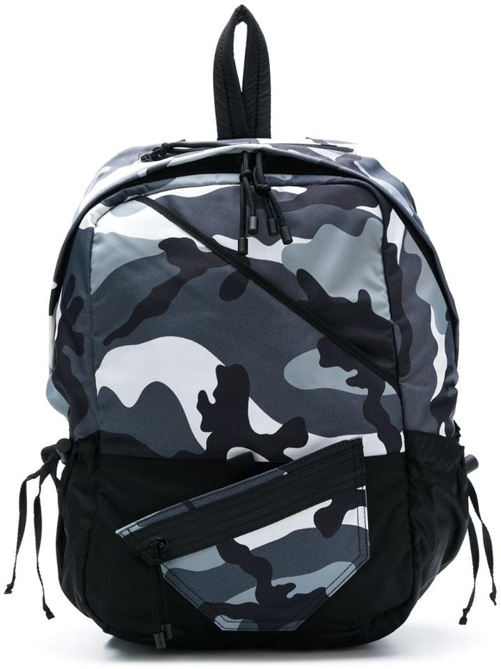 Valentino Valentino Garavani Camouflage Rucksack - Blue
