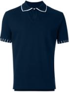 Moncler Gamme Bleu Contrast Trim Polo Shirt