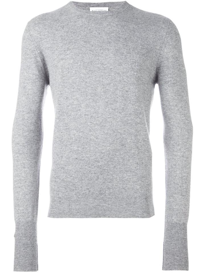 Ballantyne Classic Jumper, Men's, Size: 48, Grey, Cashmere