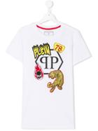 Philipp Plein Junior Teen Rock T-shirt - White