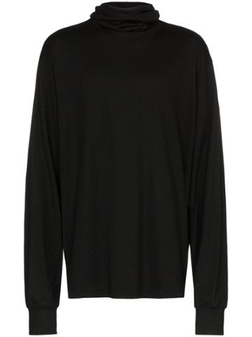 Portvel Bal Roll Neck Wool Jumper - Black