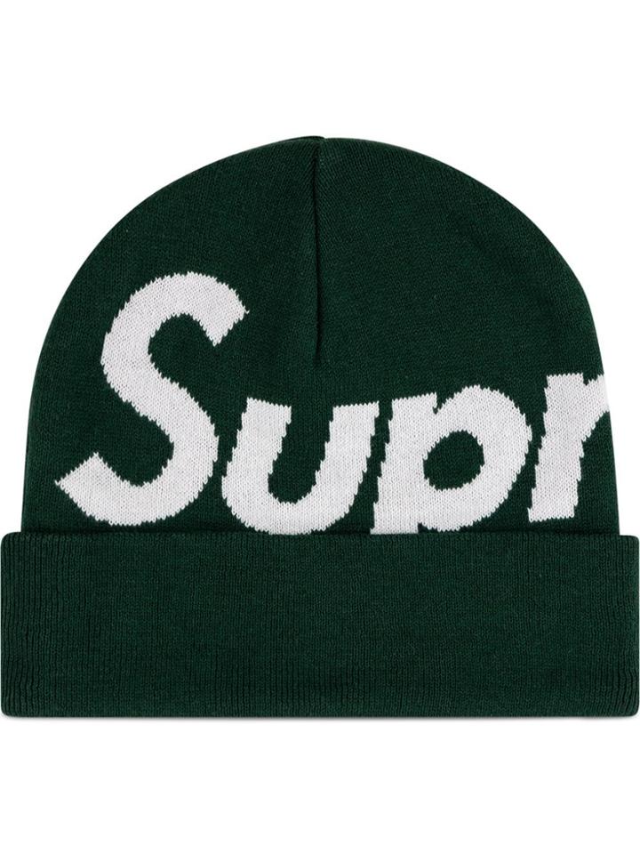 Supreme Big Logo Beanie - Green