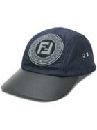Fendi Ff Logo Patch Cap - Blue