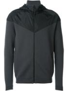 Nike Panelled Zip Jacket, Men's, Size: Large, Black, Acrylic/nylon/spandex/elastane/wool