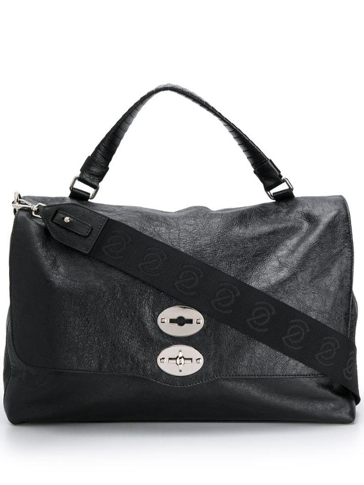 Zanellato Crackle Tote Bag - Black