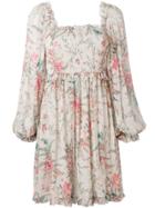 Zimmermann Floral Print Dress - Neutrals
