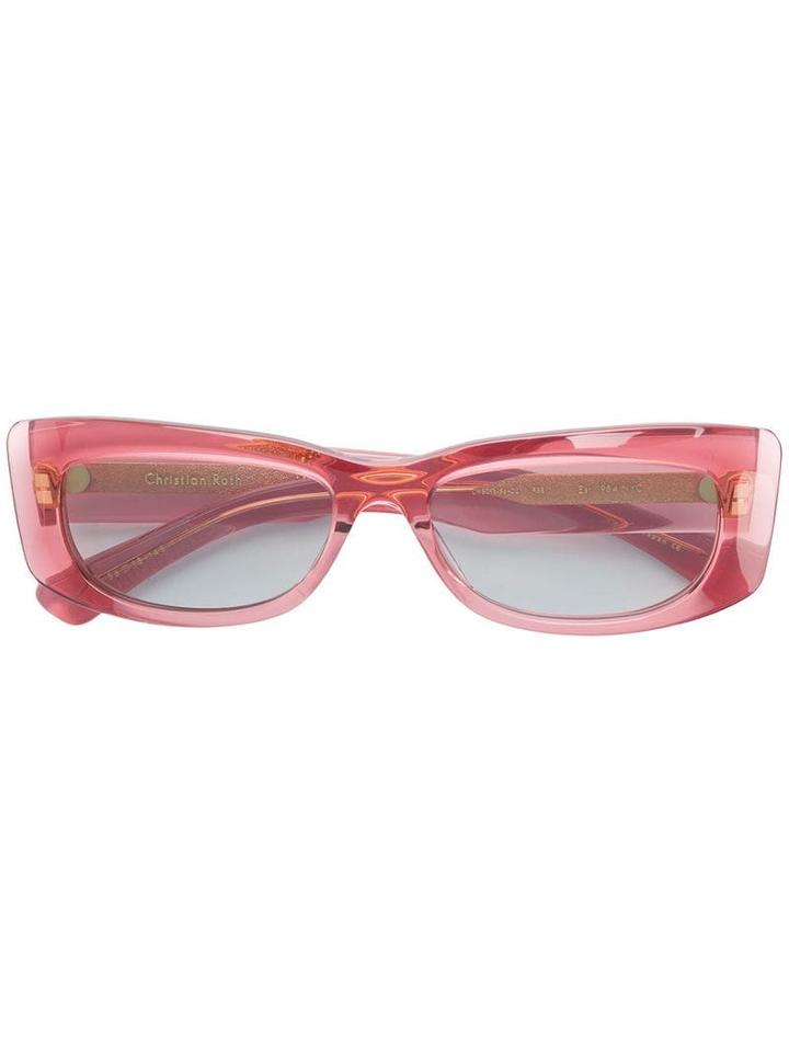 Christian Roth Square Frame Sunglasses - Pink