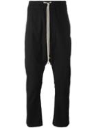 Rick Owens Drop-crotch Trousers, Men's, Size: 46, Black, Cotton/rubber