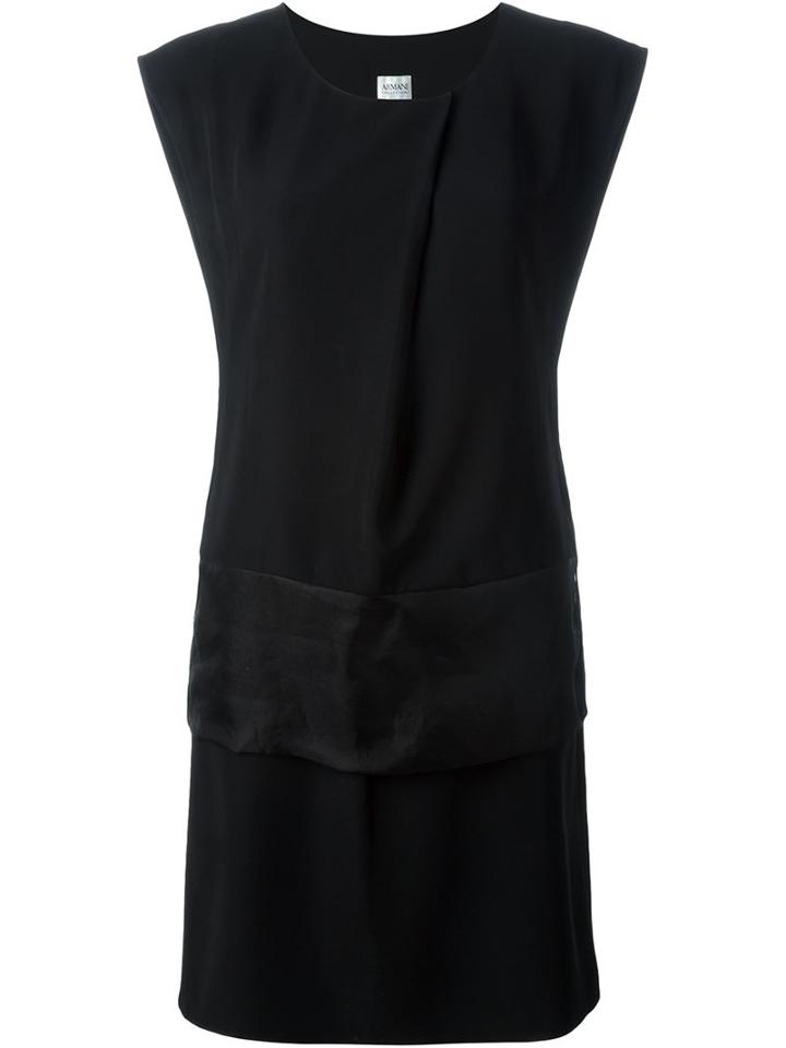 Armani Collezioni Front Pleat Panel Dress