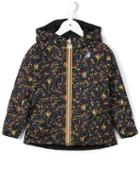 K Way Kids Floral Print Windbreaker, Girl's, Size: 10 Yrs, Black