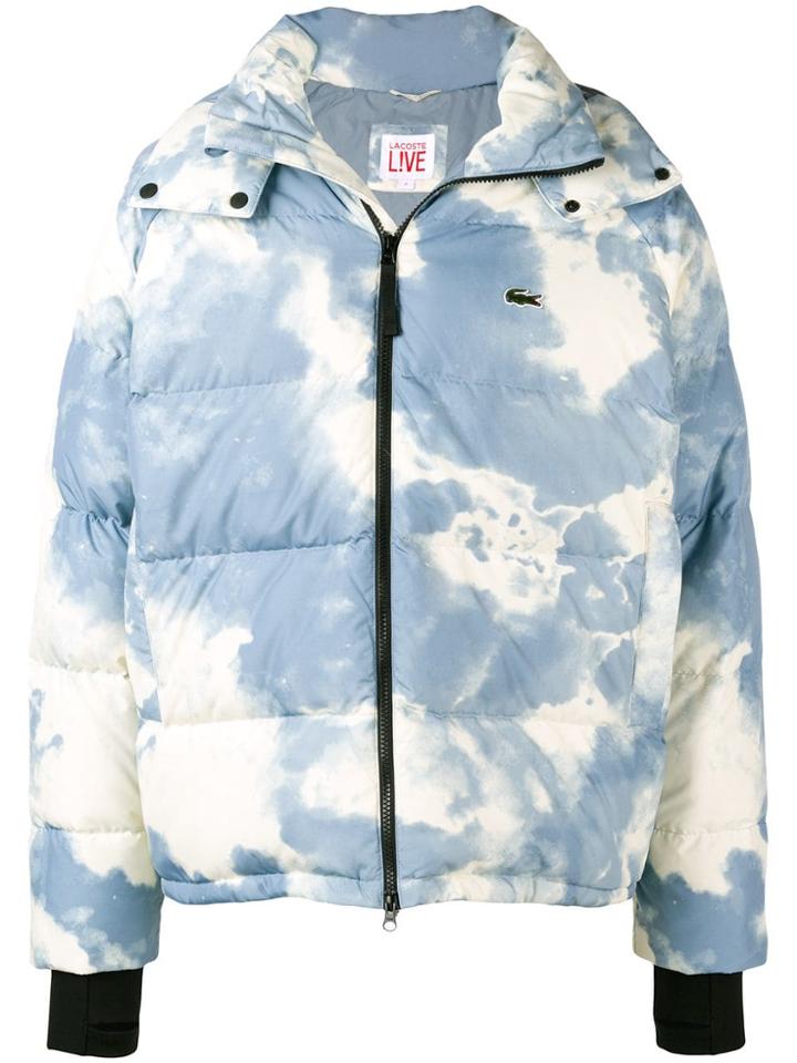 Lacoste Live Tie-dye Padded Jacket - Blue