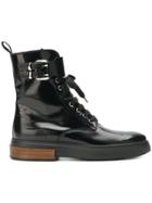 Tod's High Ankle Lace Up Boots - Black