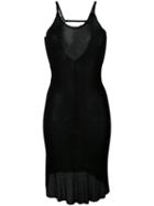 Alessandra Marchi - Longline Tank Top - Women - Silk/viscose - 42, Black, Silk/viscose