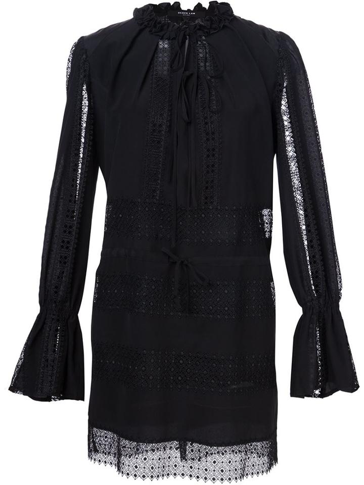 Derek Lam Lace Detailing Shift Short Dress