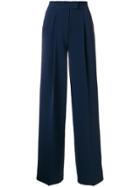 Tommy Hilfiger High Waist Tailored Trousers - Blue