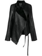 Ann Demeulemeester Asymmetric Wrap Jacket - Black