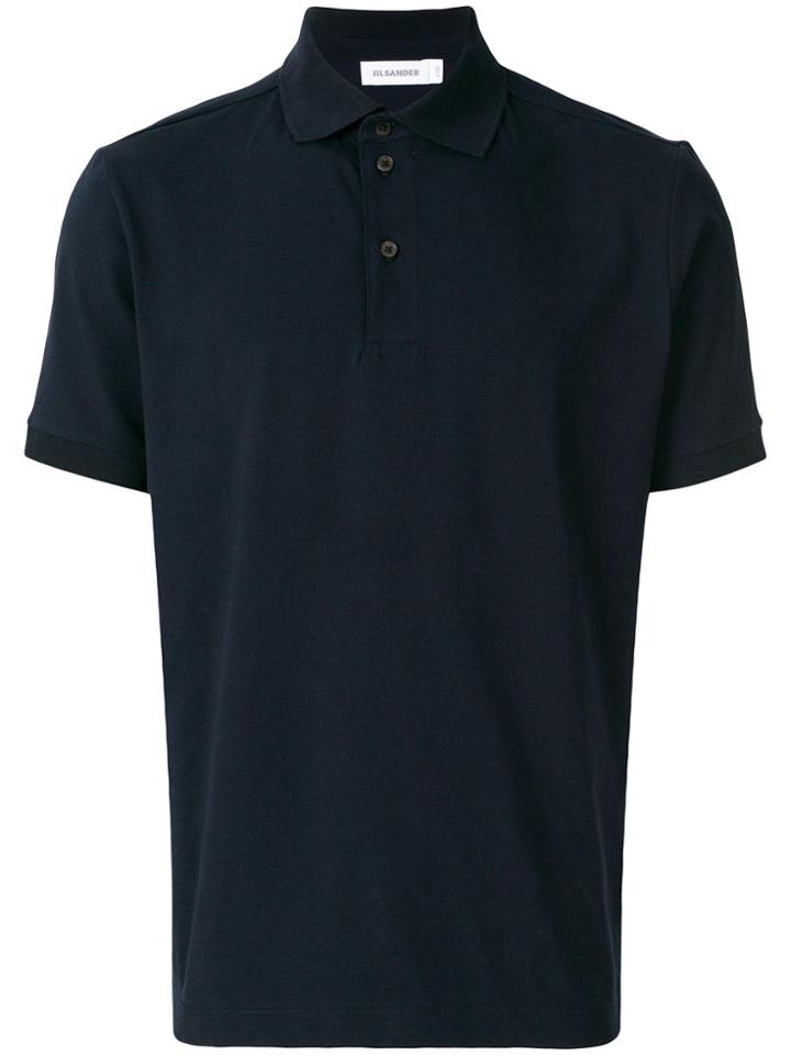 Jil Sander Button Polo Shirt - Blue