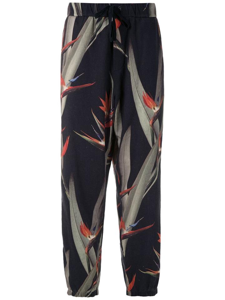 Osklen Estrelitzia Print Joggers - Black
