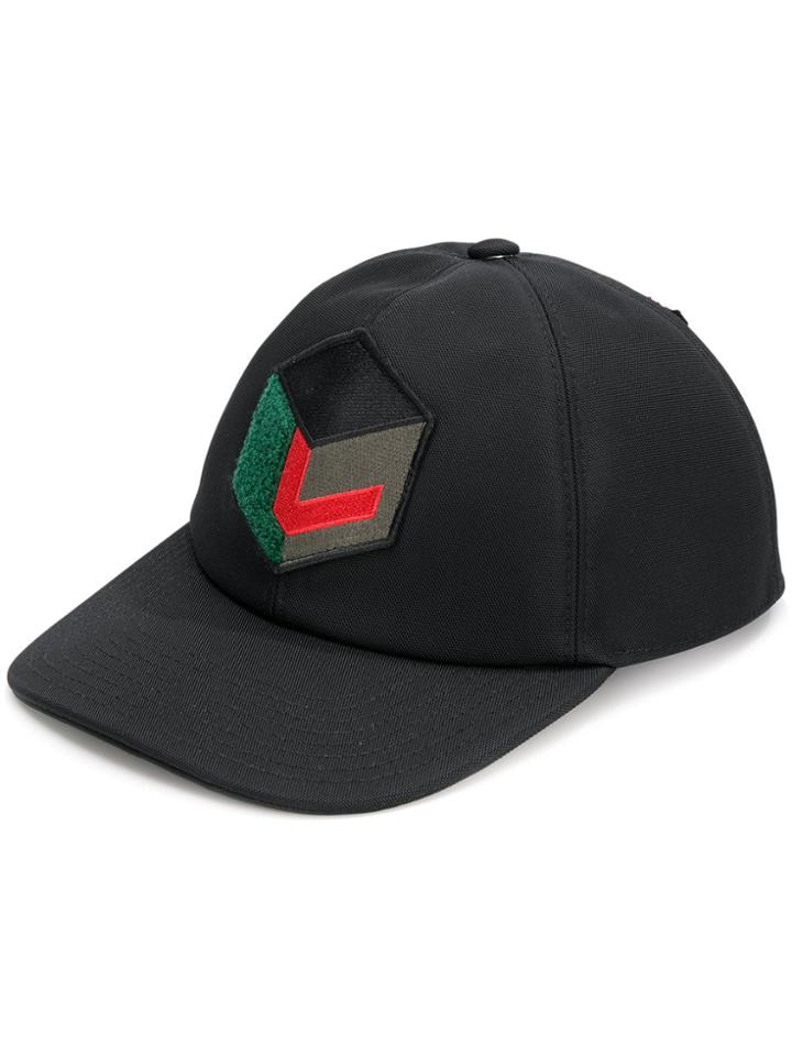 Lanvin Multiple Patches Cap - Black