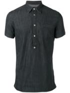 Hydrogen Denim Polo Shirt, Men's, Size: Xl, Grey, Cotton/spandex/elastane