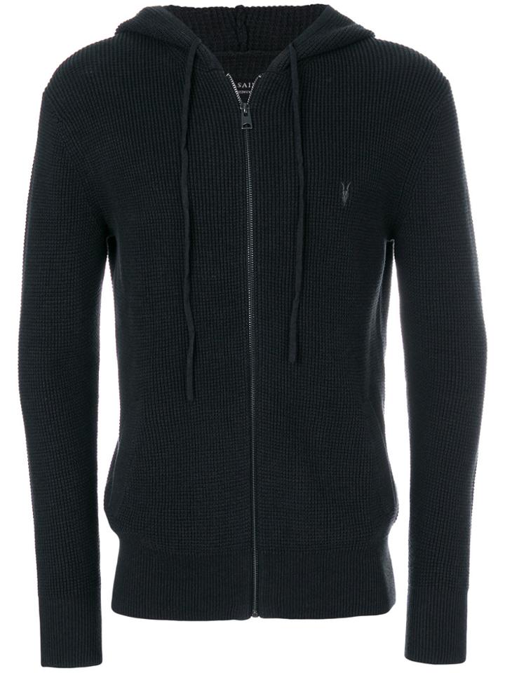 All Saints Tria Zip Up Hoodie - Black