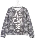 Liu Jo Kids Printed Long Sleeved Jumper - Grey
