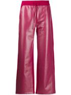 Wwwm Drawstring Wide Leg Trousers - Pink