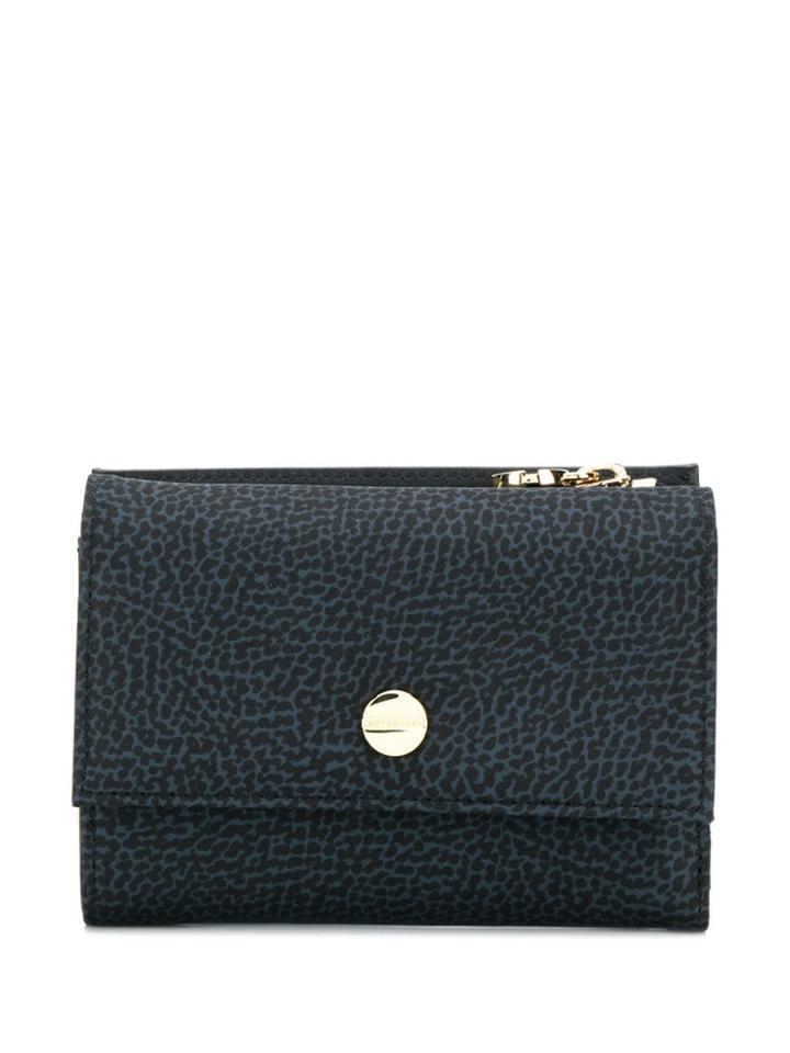 Borbonese Logo Plaque Wallet - Black