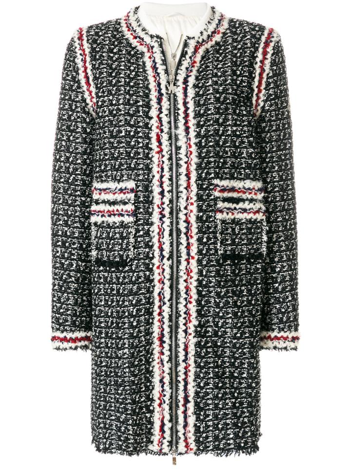 Moncler Gamme Rouge Panelled Coat - Black