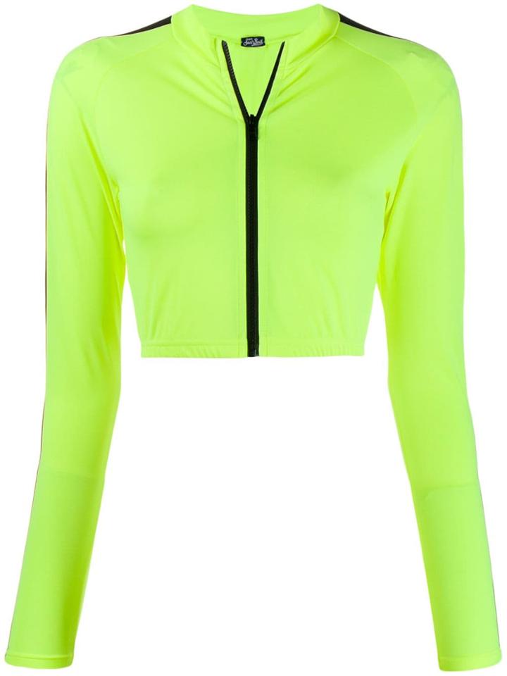 Mc2 Saint Barth Sidia Zipped Top - Yellow