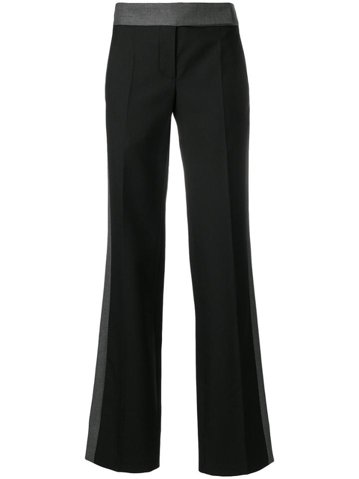 Paco Rabanne Wide-leg Trousers With Side Band - Black