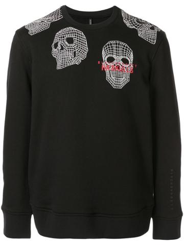 Blackbarrett Skull Print Relaxed-fit Sweatshirt