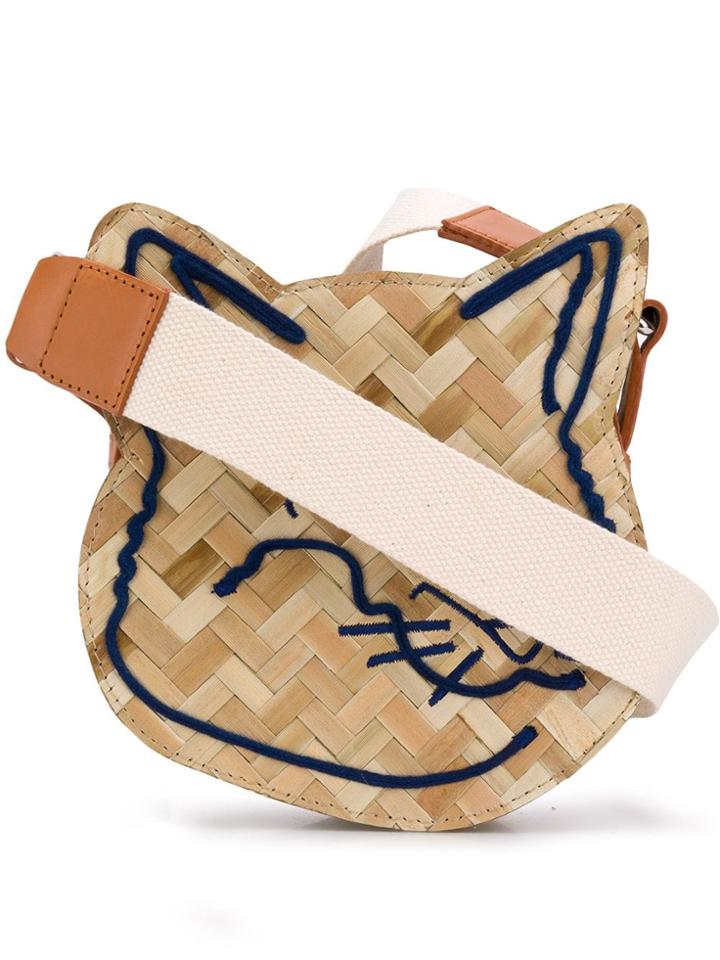 Maison Kitsuné Fox Head Bag - Neutrals
