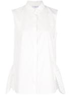 Akris Punto Asymmetric Hem Sleeveless Shirt - White