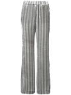 Dorothee Schumacher Striped Velvet Trousers - Grey