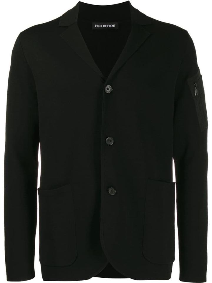 Neil Barrett Knitted Blazer - Black