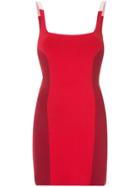 Nagnata Colour Block Mini Dress - Red