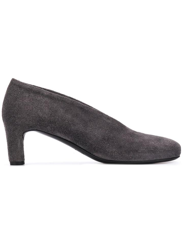 Del Carlo Round Toe Pumps - Grey