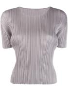 Pleats Please By Issey Miyake Monthly Colours June T-shirt - Grey
