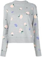 Être Cécile - Peaches Print Sweatshirt - Women - Cotton - S, Grey, Cotton