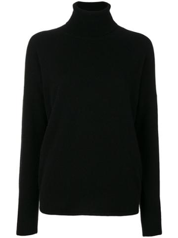 Incentive! Cashmere - Oversized Roll Neck Jumper - Women - Cashmere - L, Black, Cashmere