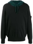 Stone Island Shadow Project Two Tone Hoodie - Black