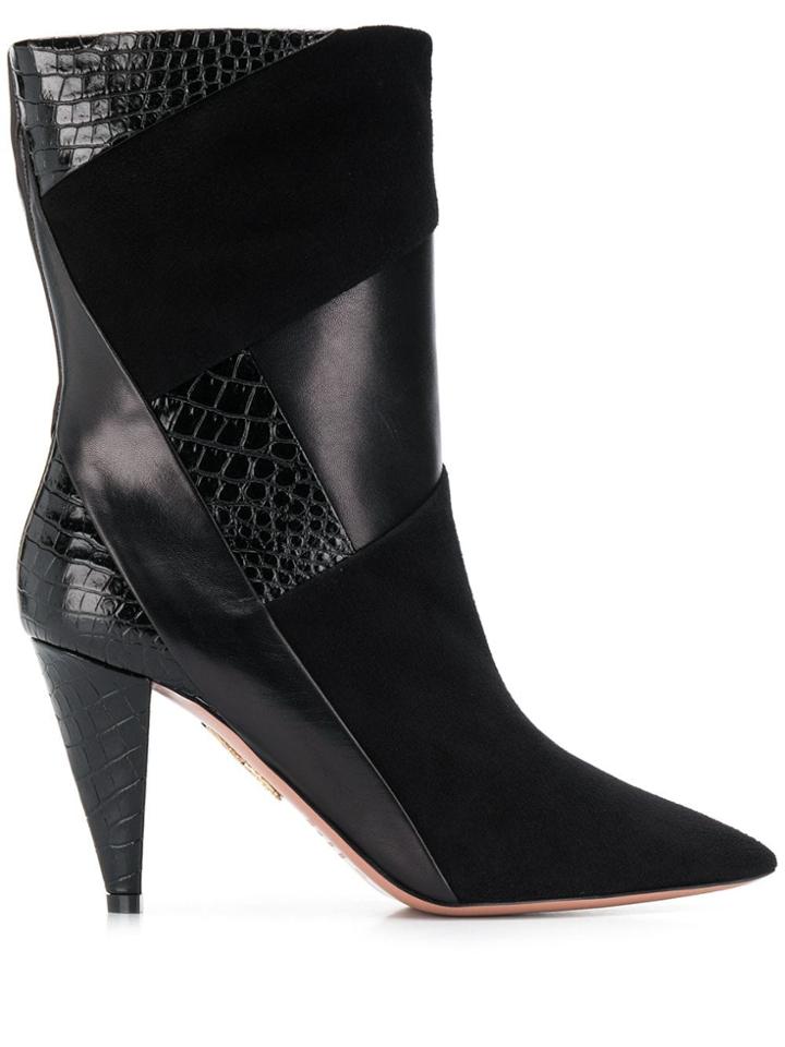 Aquazzura Pointed Toe Boots - Black