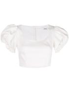 Amur Jacey Cropped Top - White