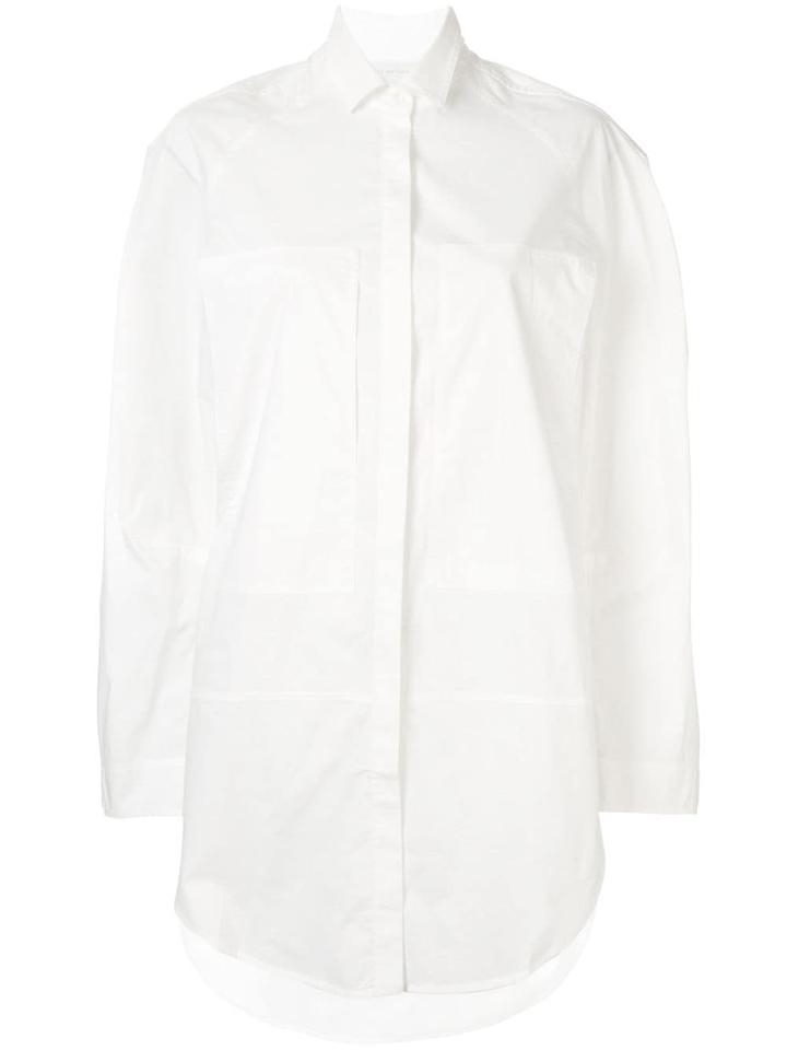 Lee Mathews Boxy Long Sleeve Shirt - White